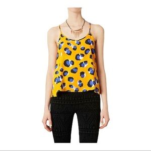 Top Shop Leopard Sprint Pleat Suntop